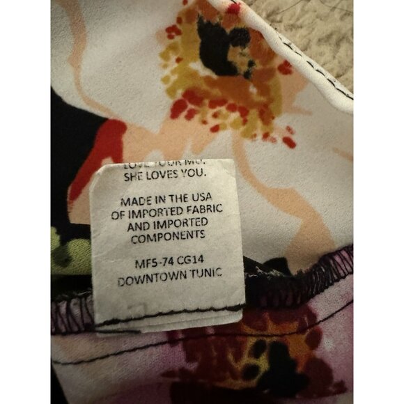 Show Me Your MUMU Kimono Duster Top Cover Up Black Floral Multi Small NEW - Picture 12 of 13